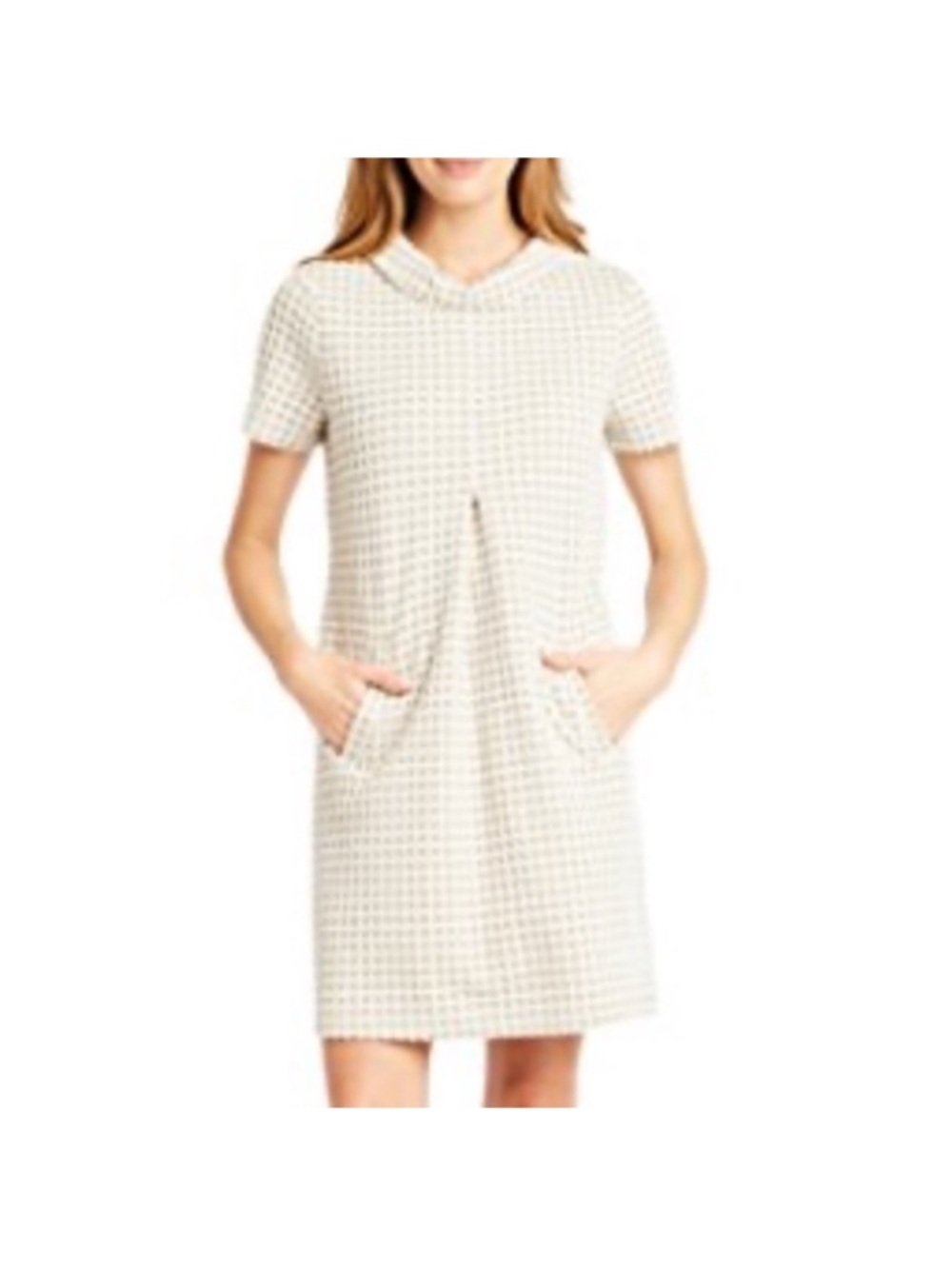 Tyler Boe Brown and White Midi Dress